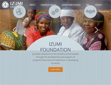 Tablet Screenshot of izumi.org